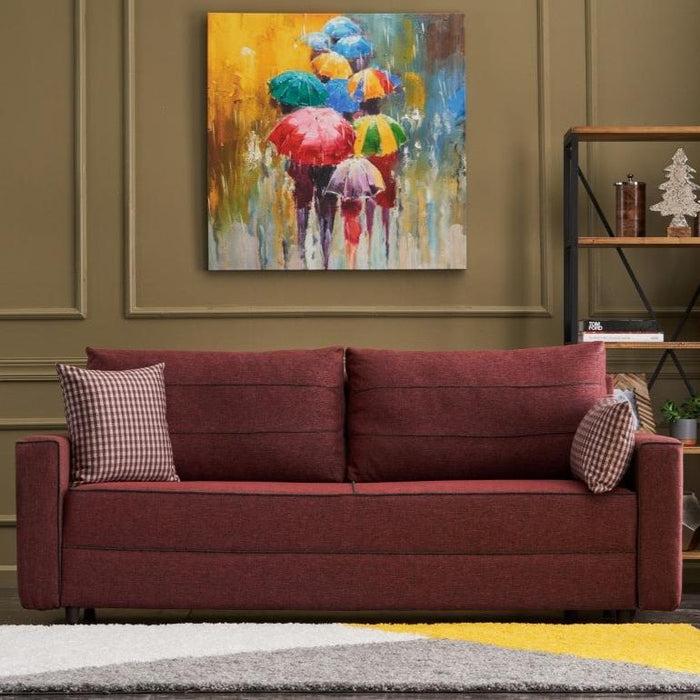 Dimehouse 3-zits Slaapbank Ece Claret Rood