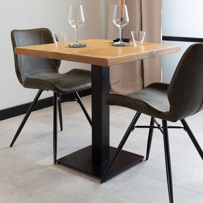 dimehouse Bistrotafel Mangohout Vierkant