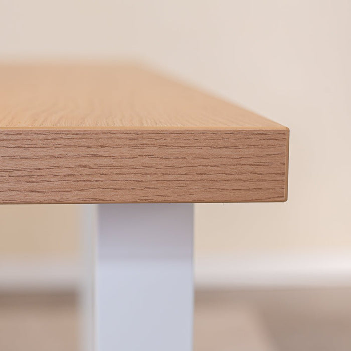 Dimehouse Eettafel Lenzo Rustiek Eiken U-poot Wit