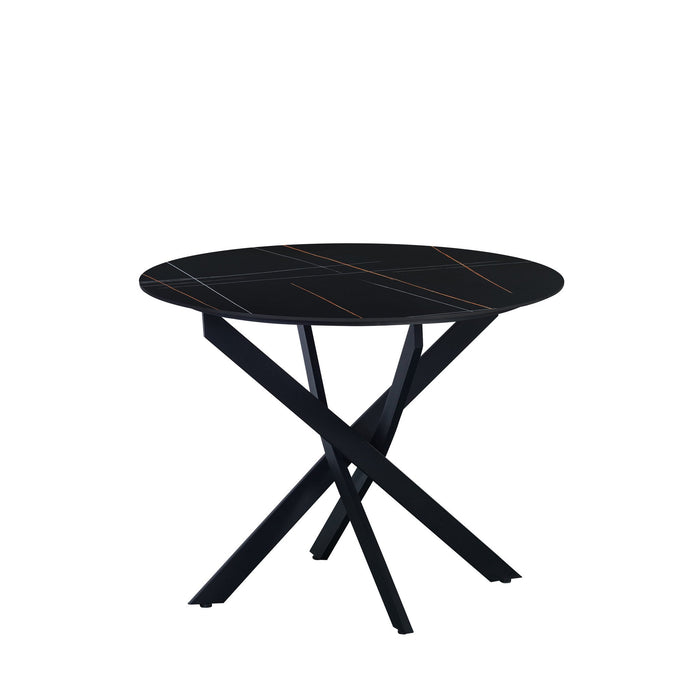 Dimehouse Eettafel Vivian Marmerlook Zwart