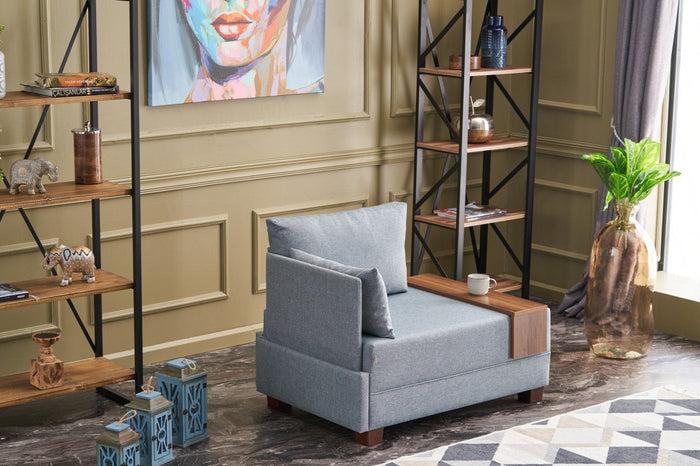 Dimehouse Fauteuil Links Fly Blauw