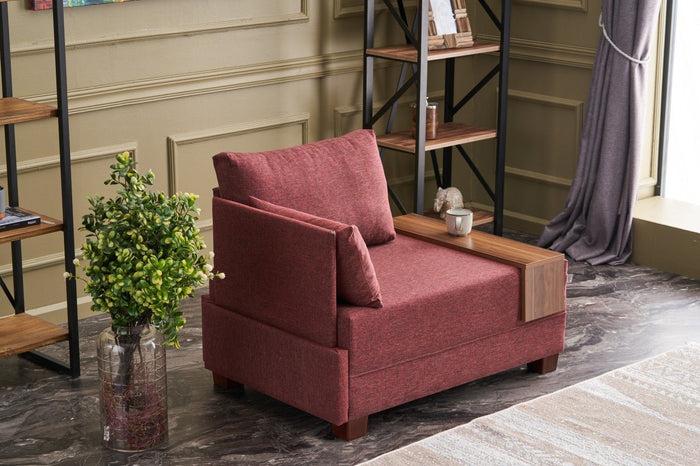 Dimehouse Fauteuil Links Fly Claret Rood