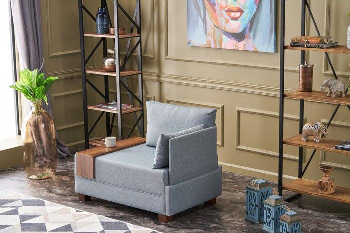 Dimehouse Fauteuil Rechts Fly Blauw