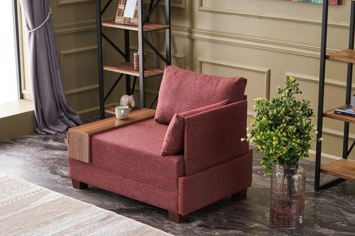 Dimehouse Fauteuil Rechts Fly Claret Rood