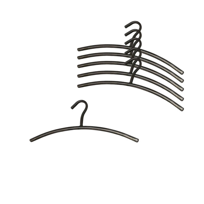 dimehouse Garderobehanger Set van 6 Metaal Zwart