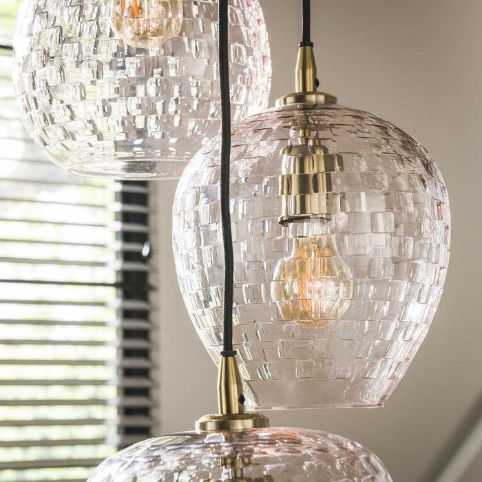 Dimehouse Glazen Hanglamp Feline 5L Getrapt