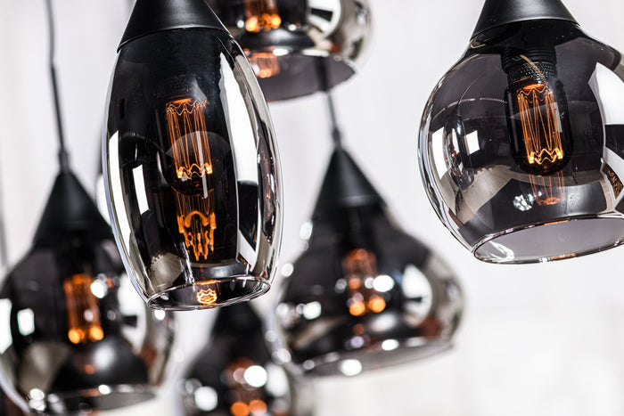 Dimehouse Glazen Hanglamp Kesi 8-lichts Smoke Glas