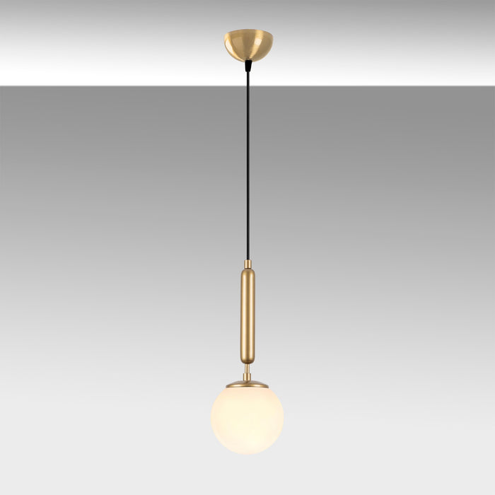 Dimehouse Hanglamp 1-lichts Goud Glas Cascade