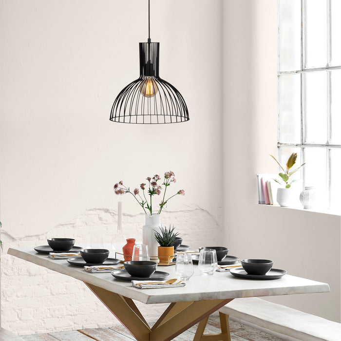 dimehouse Hanglamp 1-lichts Zwart Metaal Quartz