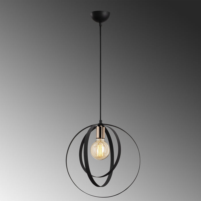 Dimehouse Hanglamp 1-lichts Zwart Metaal Thorn