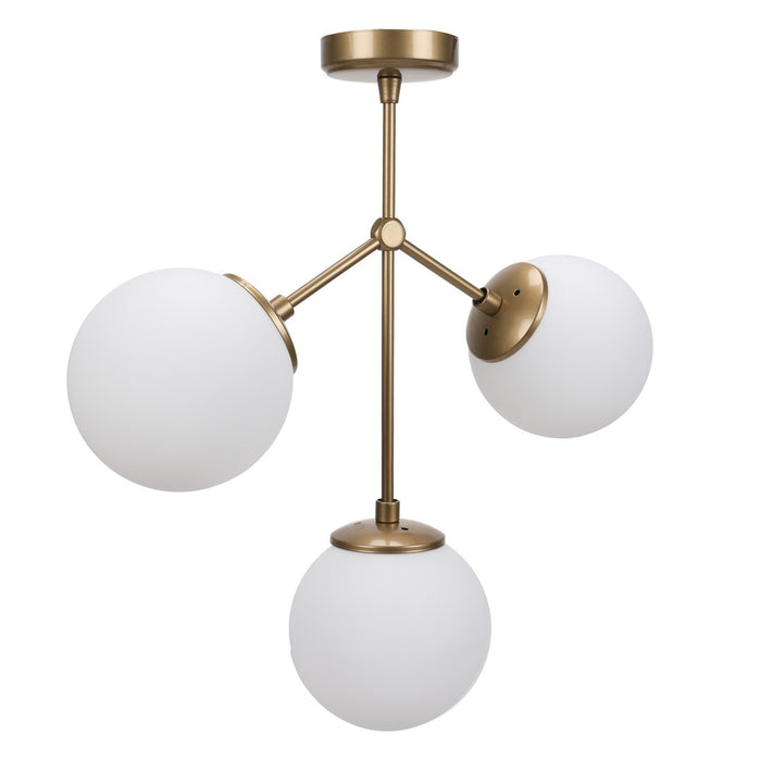 Dimehouse Hanglamp 3-lichts Wit Glas Polaris