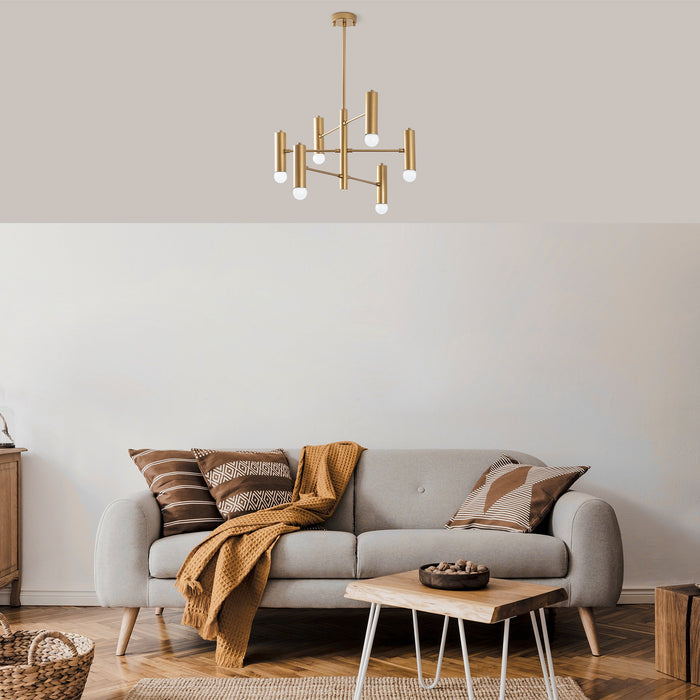 dimehouse Hanglamp 6-lichts Goud Metaal Arctic