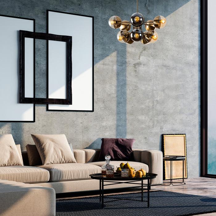 dimehouse Hanglamp Bronskleurig Glas Carina