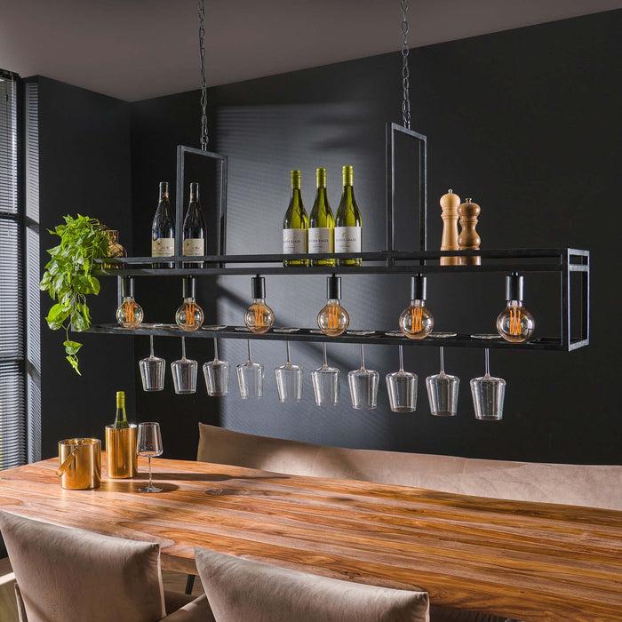 Dimehouse Hanglamp Eloisa 6-lichts Metaal Zwart