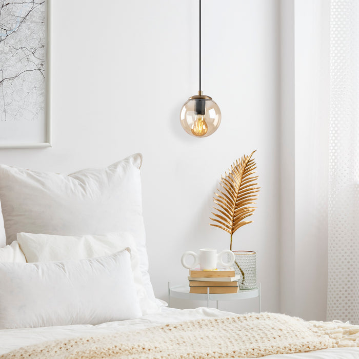 Dimehouse Hanglamp Geel Glas Comet