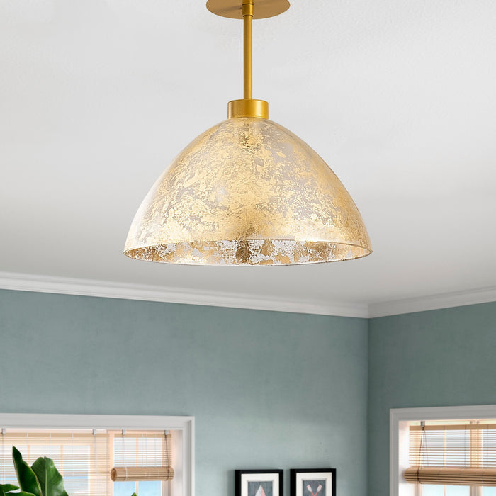 dimehouse Hanglamp Goud Glas Crest