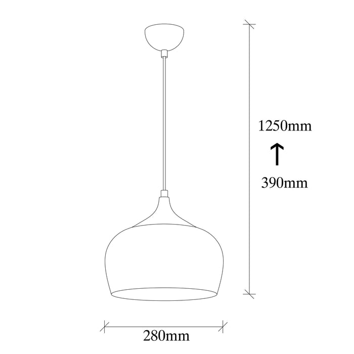 Dimehouse Hanglamp Koperkleurig Metaal Forge