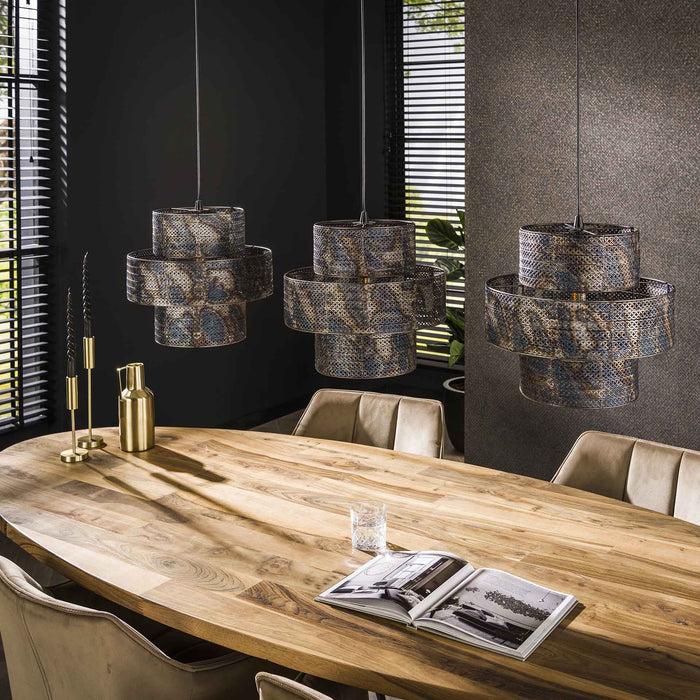 Dimehouse Hanglamp Luc 3-lichts Metaal Zwart Bruin