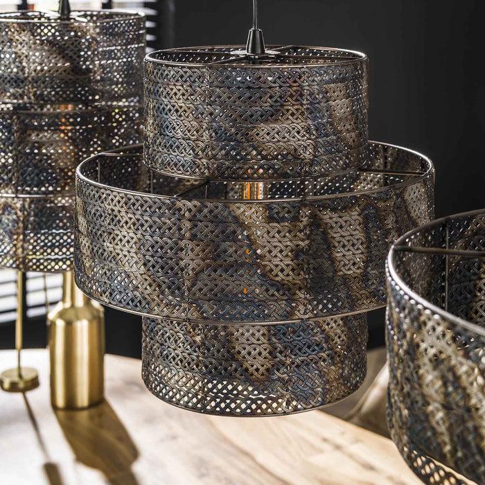 Dimehouse Hanglamp Luc 3-lichts Metaal Zwart Bruin