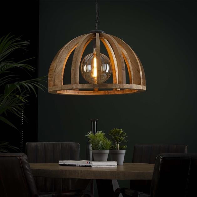 dimehouse Hanglamp Mangohout Madri 1-lichts