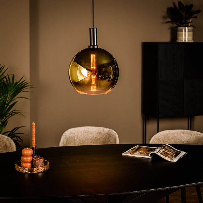 Dimehouse Hanglamp Nala 1-lichts Glas Goud