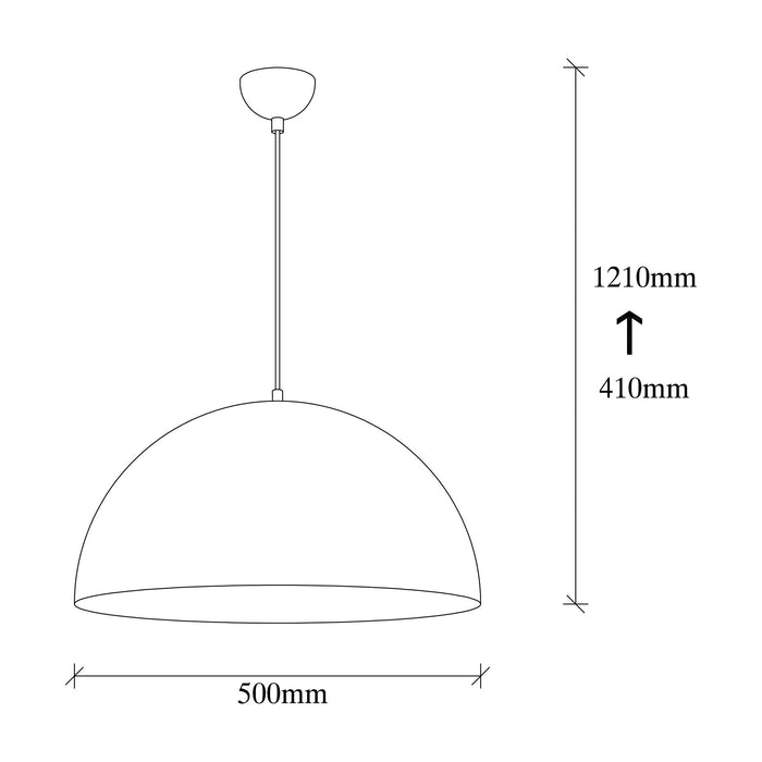 Dimehouse Hanglamp Rond Zwart Metaal Allure