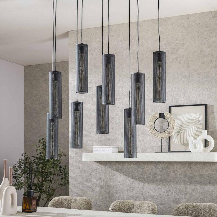 Dimehouse Hanglamp Zavi 9-lichts Mesh Zwart
