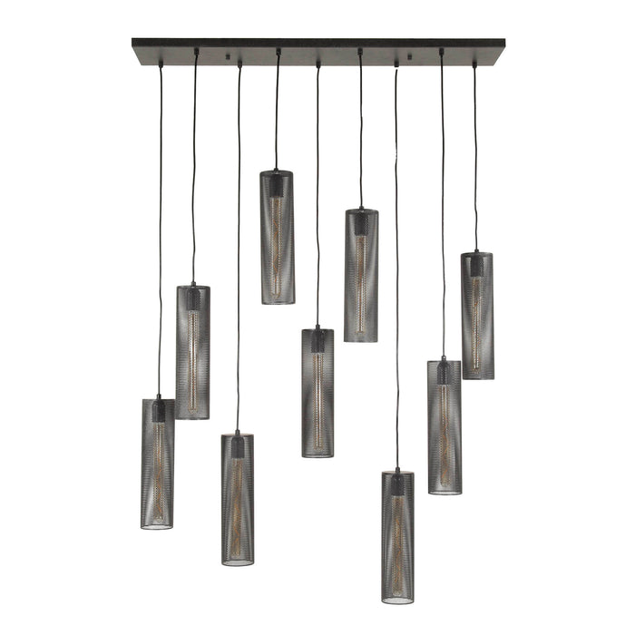 Dimehouse Hanglamp Zavi 9-lichts Mesh Zwart