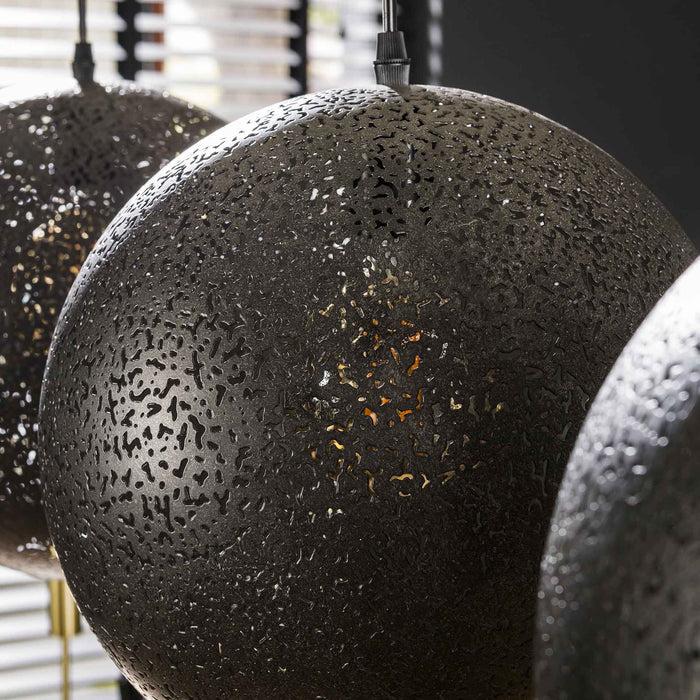 Dimehouse Hanglamp Zeno 3-lichts Ø30 Metaal Zwart