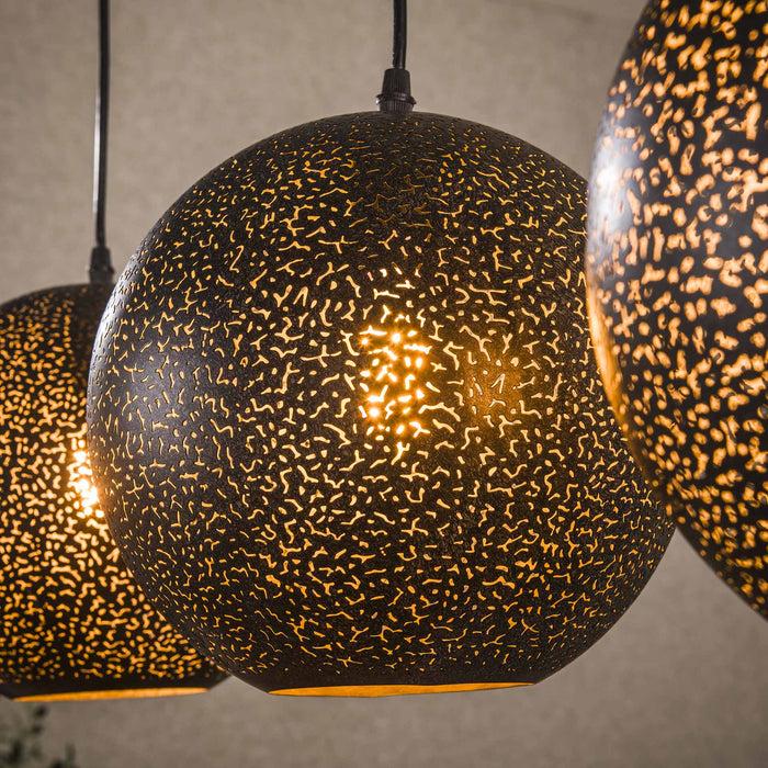 Dimehouse Hanglamp Zeno 4-lichts Ø25 Metaal Zwart