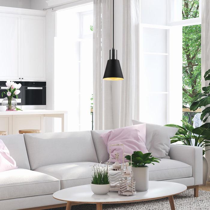 Dimehouse Hanglamp Zwart Nickel Metaal Velora