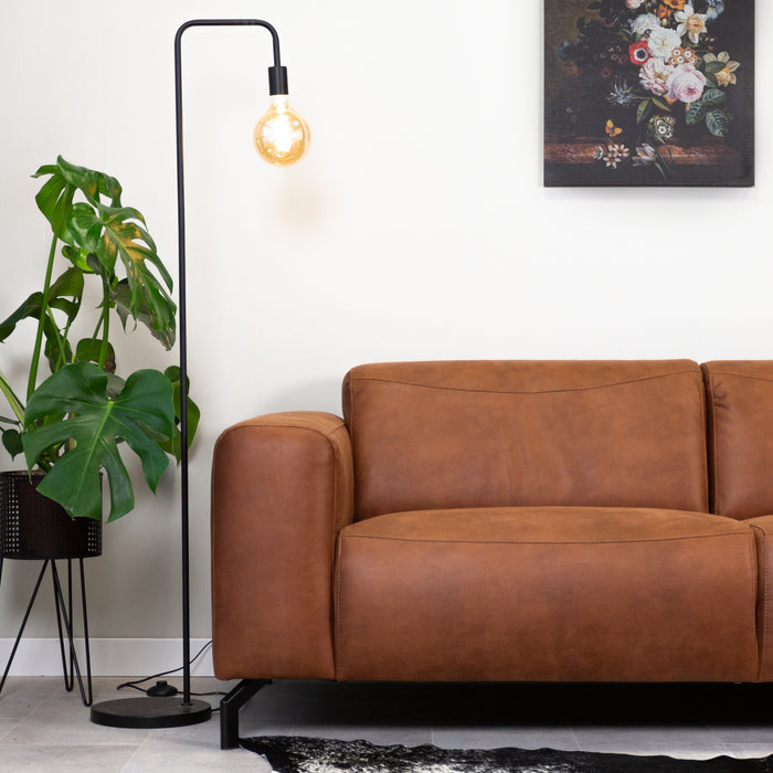 Dimehouse Hoekbank Barin Cognac Microvezel Rechts