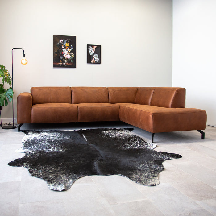 Dimehouse Hoekbank Barin Cognac Microvezel Rechts