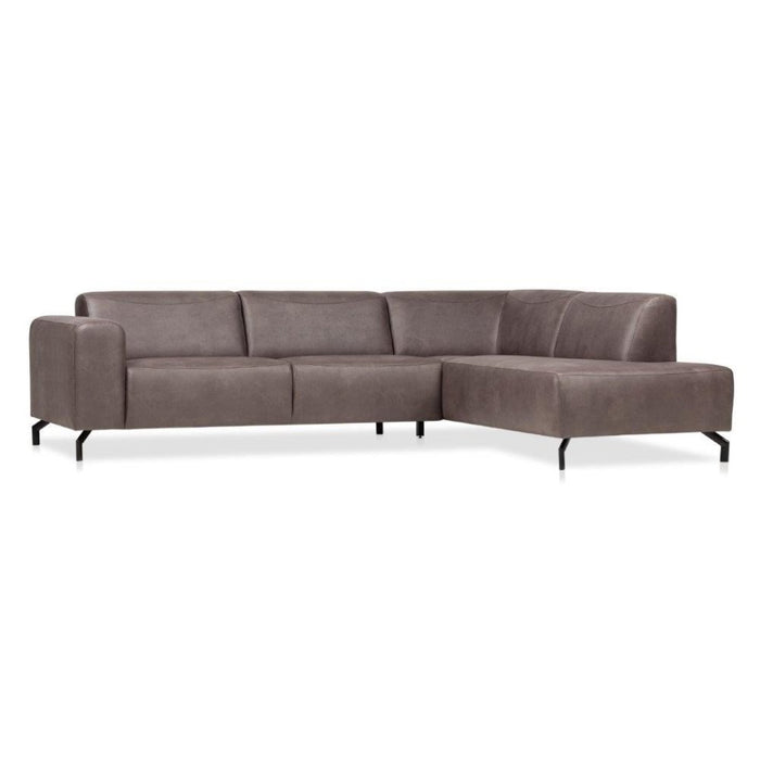 Dimehouse Hoekbank Barin Taupe Microvezel Rechts