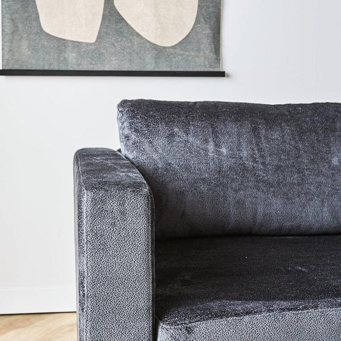 Dimehouse Hoekbank Bella Antraciet Chenille Rechts