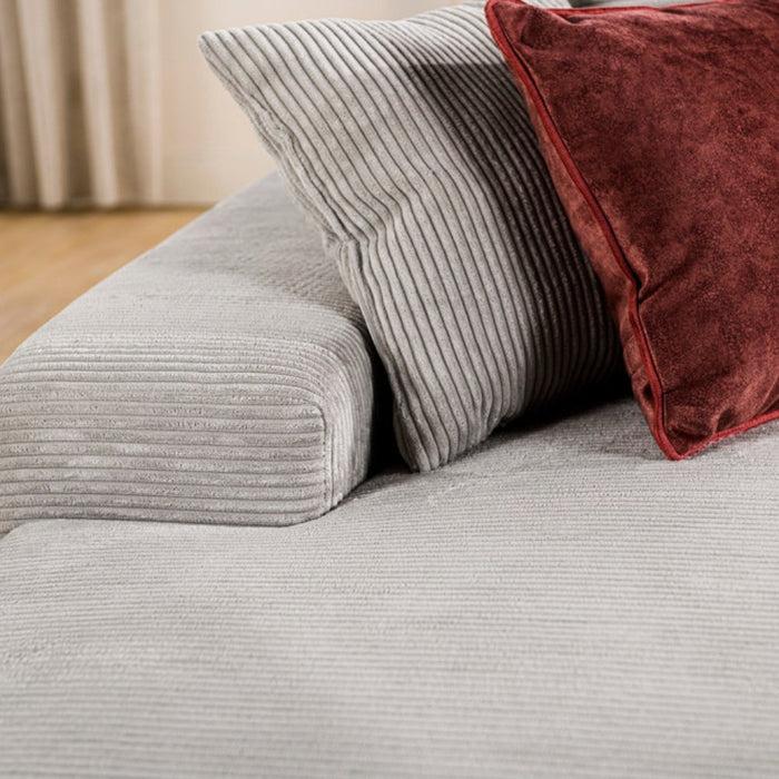 Dimehouse Hoekbank Cambridge Ribstof Beige Links