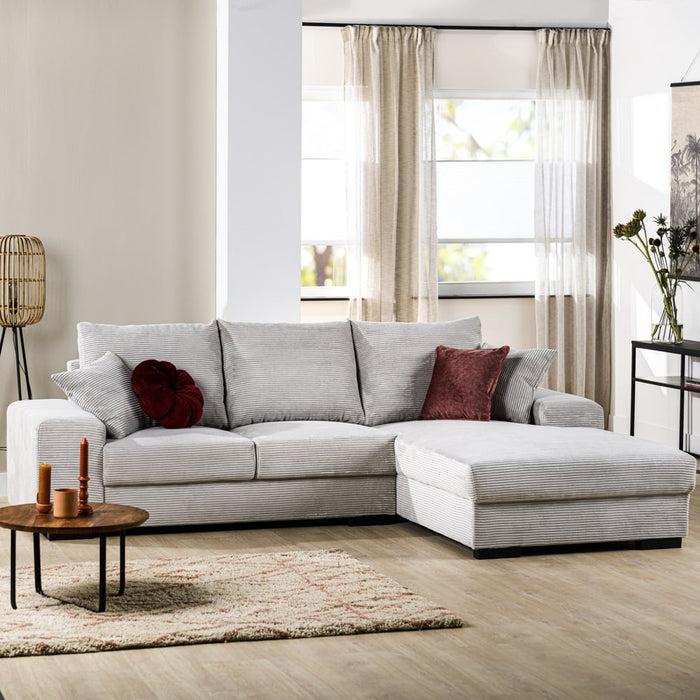 dimehouse Hoekbank Cambridge ribstof beige rechts