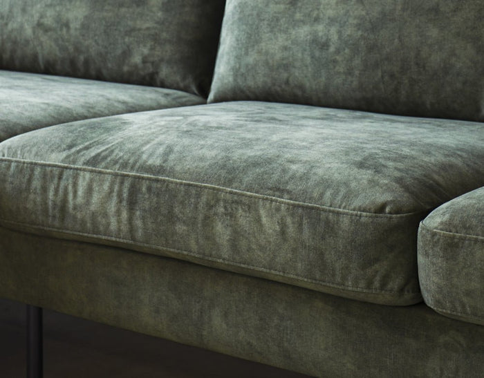 Dimehouse Hoekbank Gaya Velvet Groen Rechts