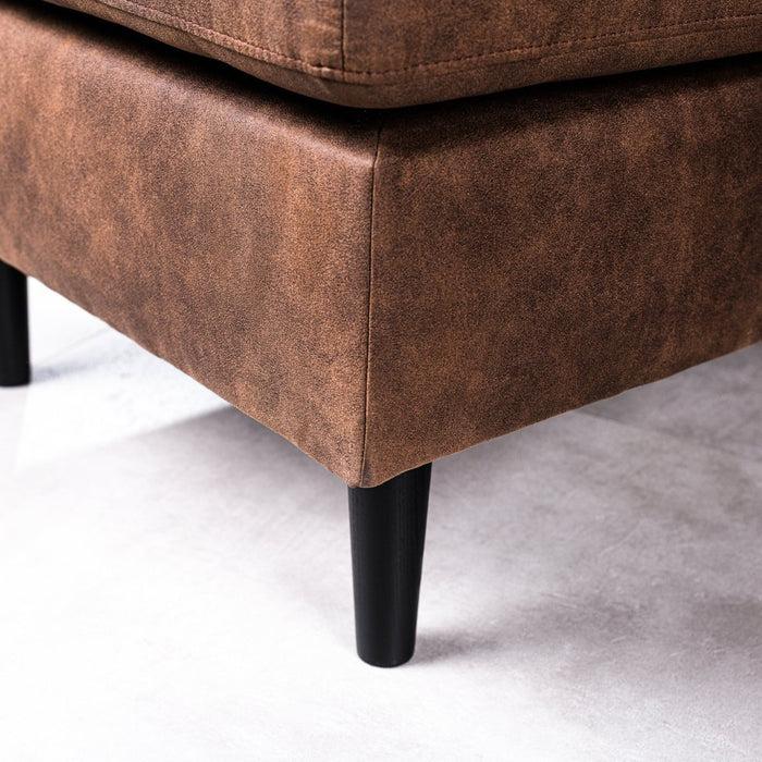 Dimehouse Hoekbank Lara Stof Bruin Links/rechts