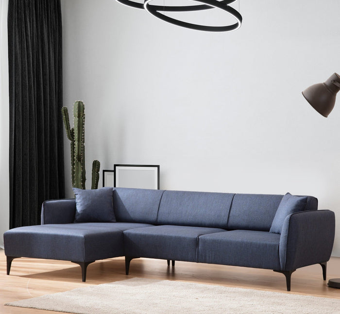 Dimehouse Hoekbank Links Belissimo Blauw