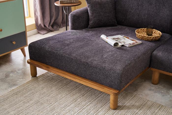 Dimehouse Hoekbank Links Rens Antraciet