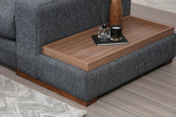 Dimehouse Hoekbank Loop Antraciet - Met Tafel Rechts