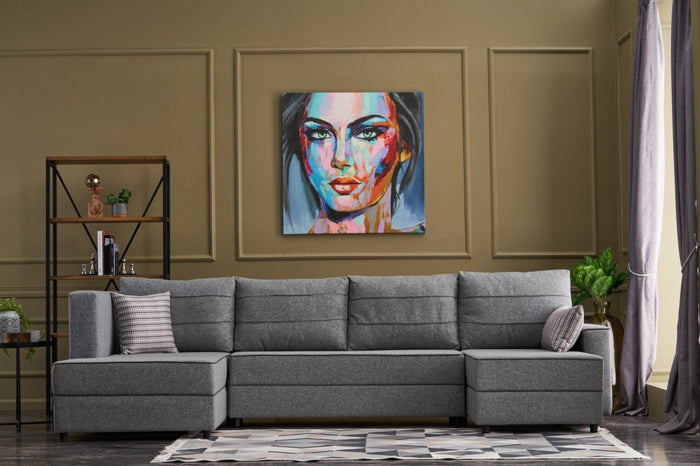 dimehouse Hoekbank met slaapfunctie Ece Grijs