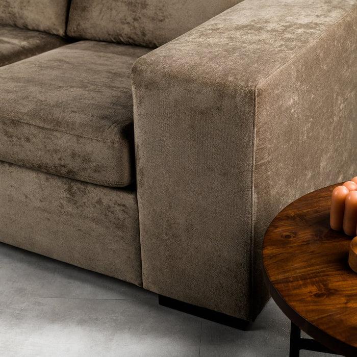 Dimehouse Hoekbank Mona Stof Bruin Links/rechts