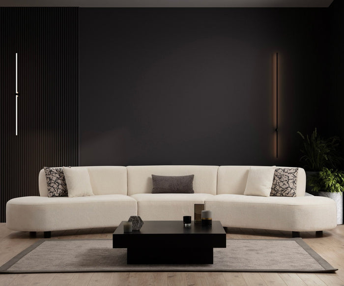 Dimehouse Hoekbank Pars Crème - 390 Cm