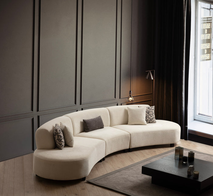 Dimehouse Hoekbank Pars Crème - 390 Cm