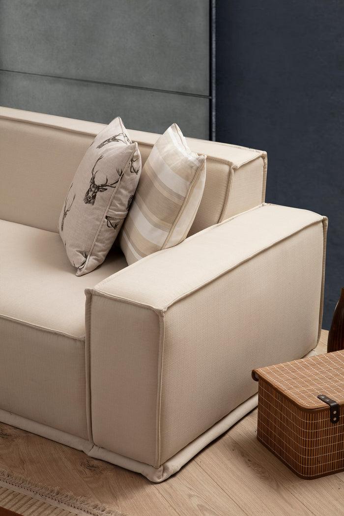 Dimehouse Hoekbank Rechts Lego Crème