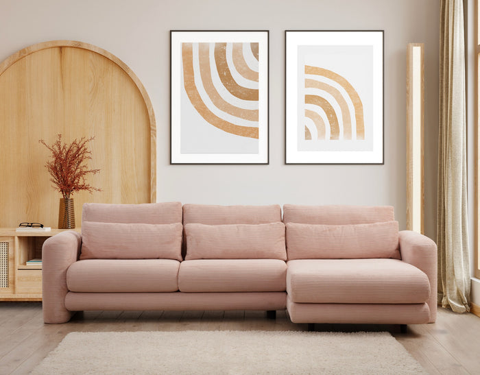 dimehouse Hoekbank Rechts Lily Pink