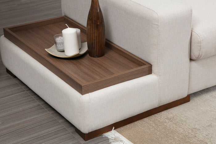Dimehouse Hoekbank Rechts Loop Beige - Met Tafel