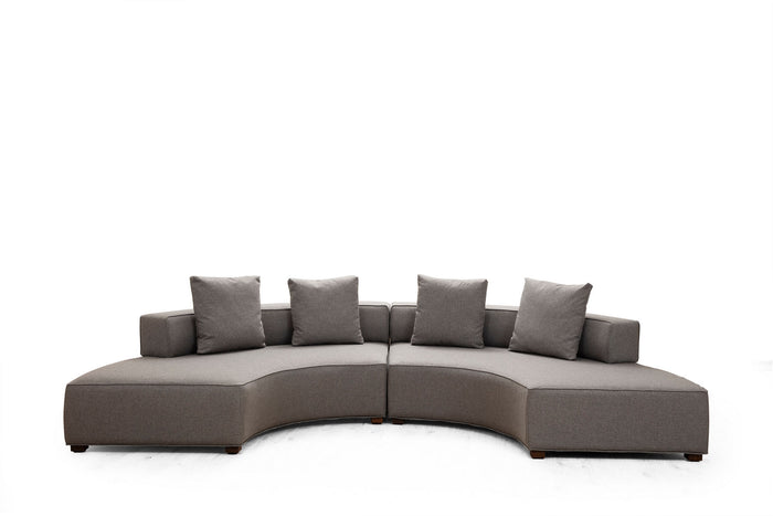 Dimehouse Hoekbank Rond Gondol Grijs